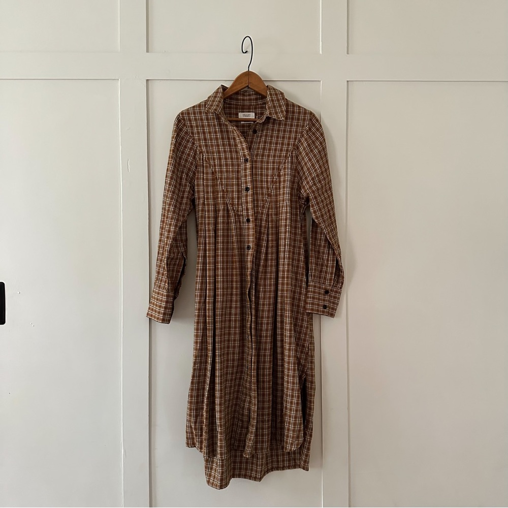 TOAST swingy flannel dress